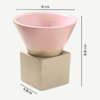 Handmade Pottery Tea Cup Pink