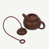 Teapot-Shape Tea Infuser Strainer Brown